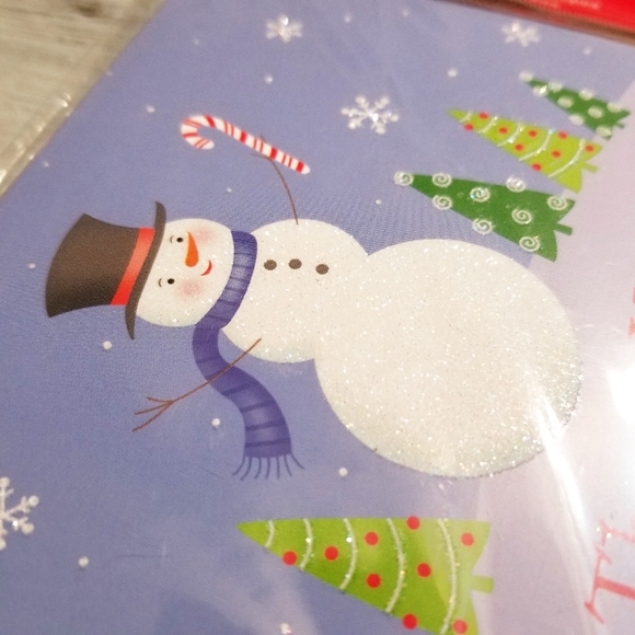 Christmas Snowman Thank You Notes Cards w/ Envelopes Holiday Greeting 10 Set New - Picture 3 of 3